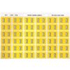 Telephones & Accessories | Avery Avery Alphabet Coding Label E Side Tab 25X38Mm Yellow Pack Of 180