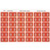 Telephones & Accessories | Avery Avery Alphabet Coding Label D Side Tab 25X38Mm Dark Orange Pack Of 180