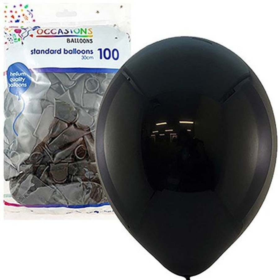 Telephones & Accessories | Alpen Alpen Balloons 30Cm Black Pack Of 100