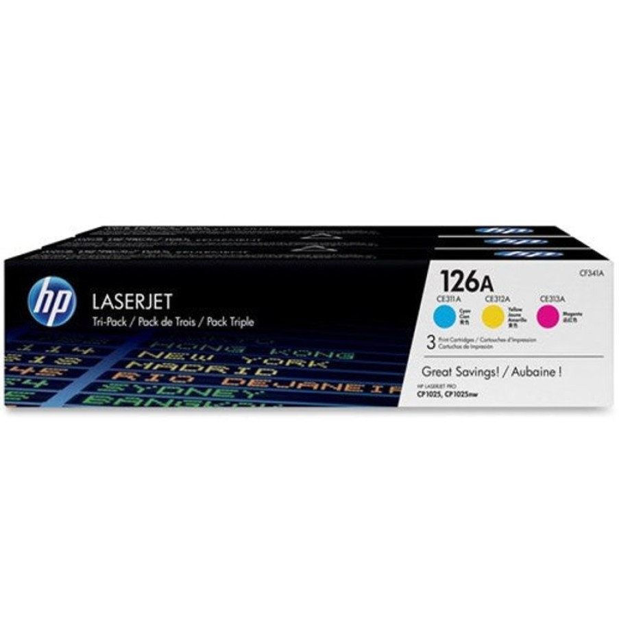 Inkjets | HP Hp 126A Ink Cartridge 3 Pack Tri Colour Cf341A