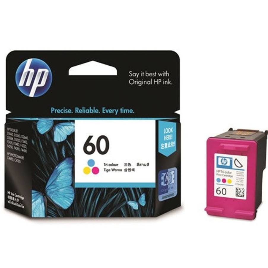 Inkjets | HP Hp 60 Ink Cartridge Tri Colour Cc643Wa