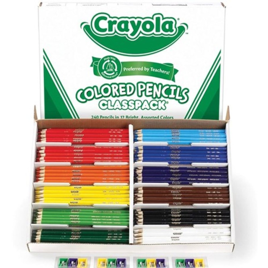 Telephones & Accessories | Crayola Crayola Coloured Pencils Full Size Classpack Assorted Pack Of 240