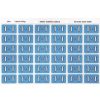 Telephones & Accessories | Avery Avery Alphabet Coding Label T Side Tab 25X38Mm Blue Pack Of 180