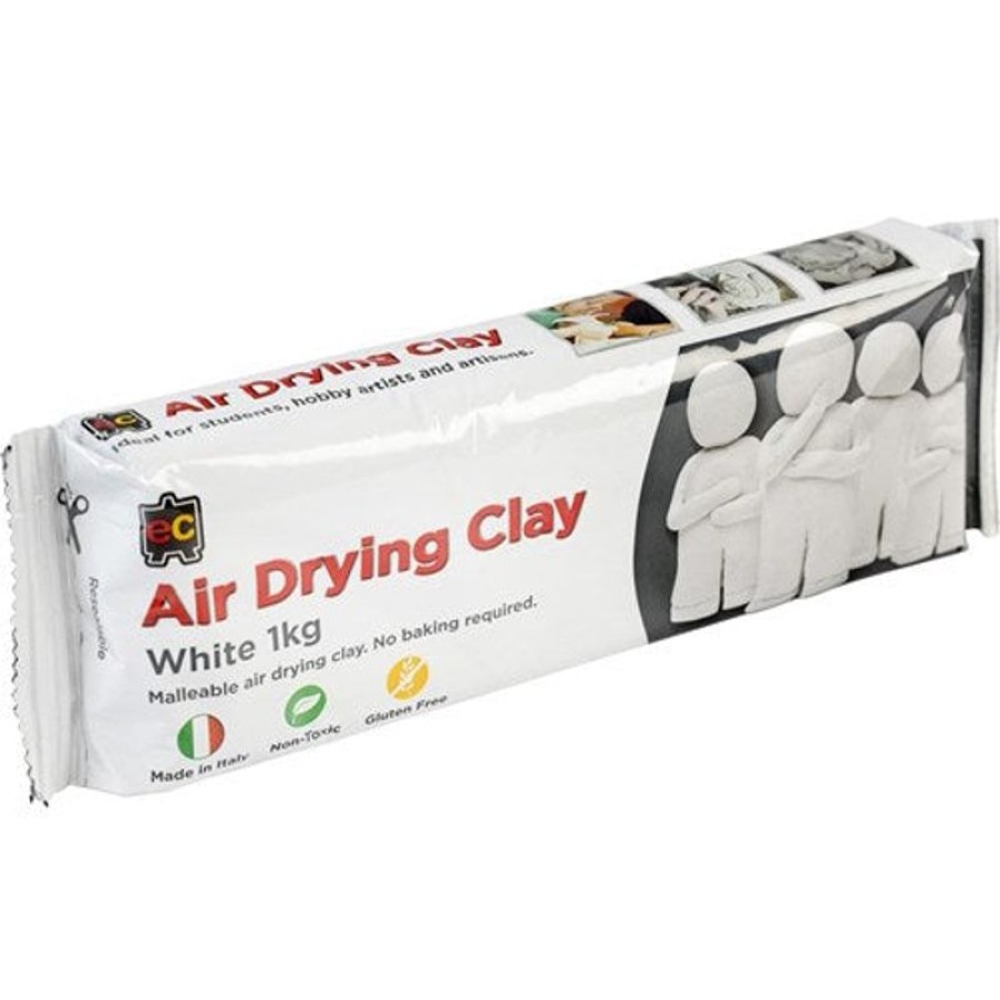 School Supplies/Art & Craft | Edvantage Edvantage Air Drying Clay 1Kg White