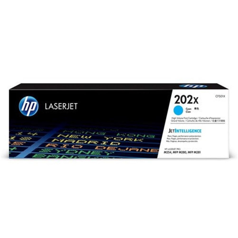 Toner | HP Hp 202X Laserjet Toner Cartridge High Yield Cyan Cf501X