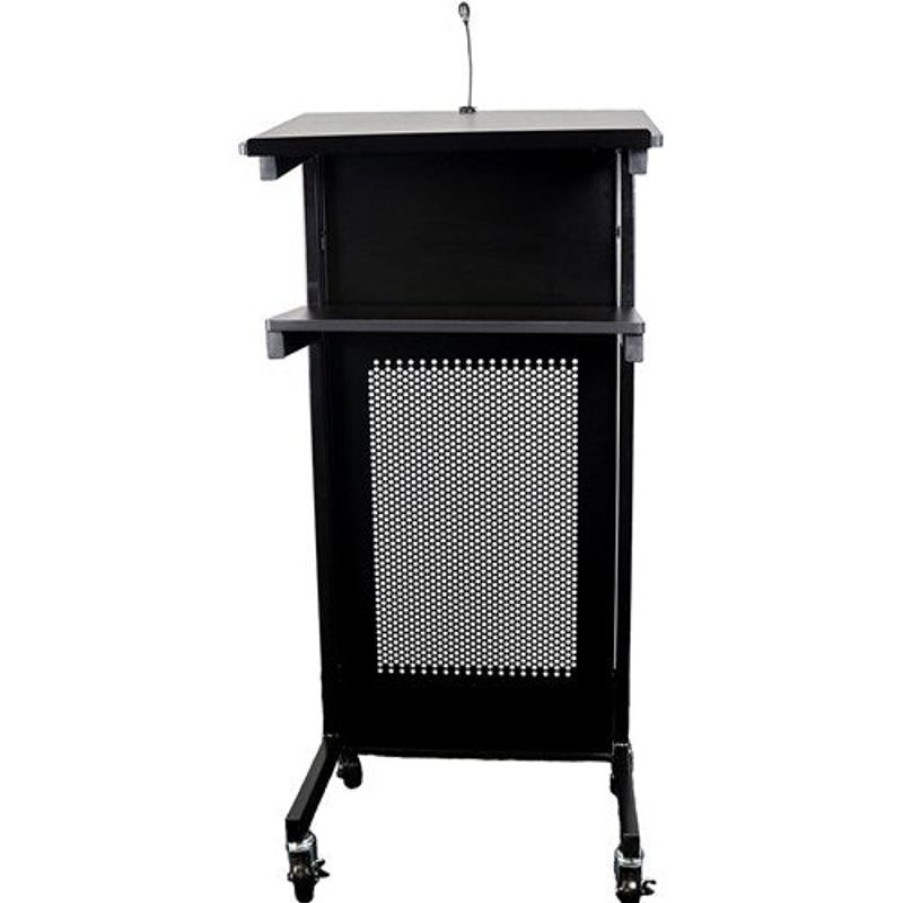 Office Furniture | RapidLine Rapidline Lectern Fixed Shelves 445W X 450D X 1200Mmh Black