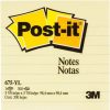 Notes & Flags | Post-It Post-It 675-Yl Notes Original 98X98Mm Lined Yellow