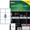 Telephones & Accessories | Avery Avery Identification Removable Heavy Duty Laser White L4715 99.1X67.7Mm 8Up 160 Labels