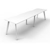 Office Furniture | RapidLine Rapidline Eternity Workstation Single Sided 2 Person 3600W X 750D X 730Mmh White/White