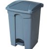 Telephones & Accessories | Compass Compass Plastic Pedal Bin 68L Grey