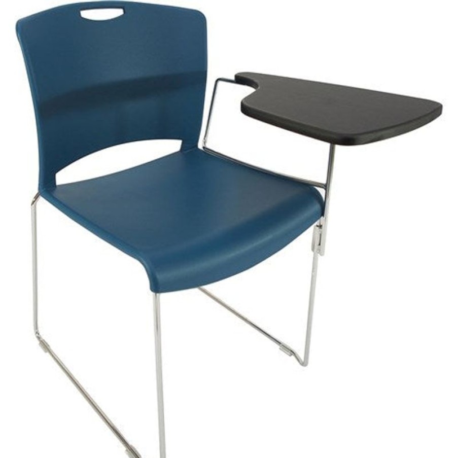 Chairs & Accessories | K2 Office K2 Ntr Pixie Lecturer Visitor Chair Blue With Black Tablet Arm