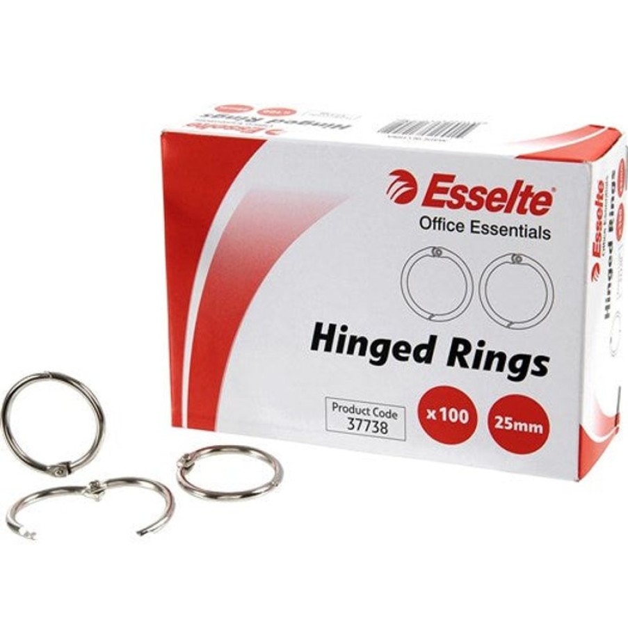 Clips & Fasteners | Esselte Esselte Hinged Rings No.6 25Mm Box Of 100 Box100