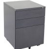 Storage | RapidLine Rapidline Go Steel Mobile Pedestal 2 Drawer 1 File 460W X472Dx610Mmh Graphite Ripple