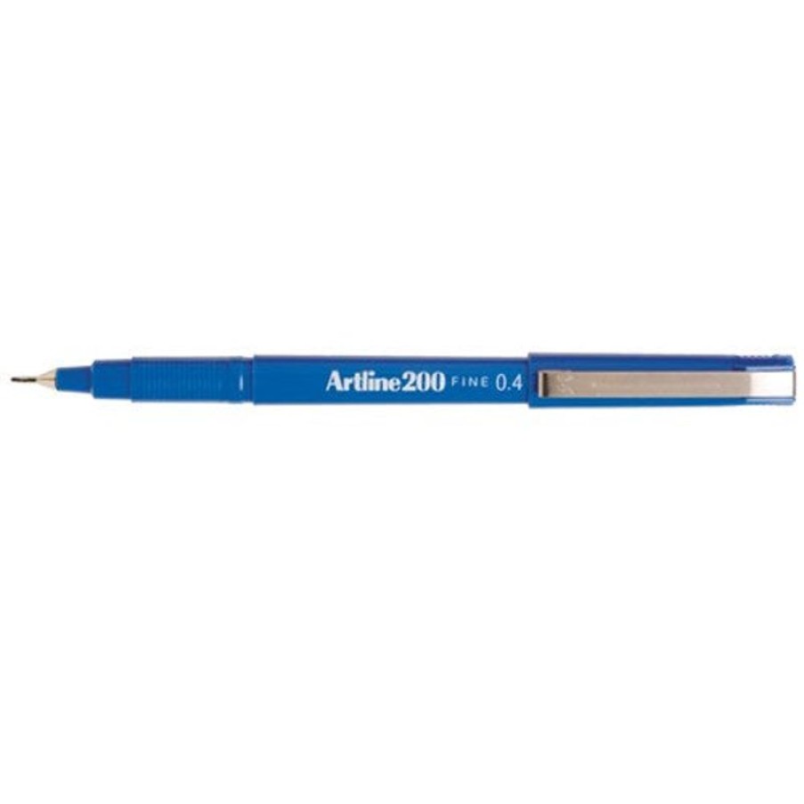 Telephones & Accessories | Artline Artline 200 Fineliner Pen Fine 0.4Mm Blue Box12