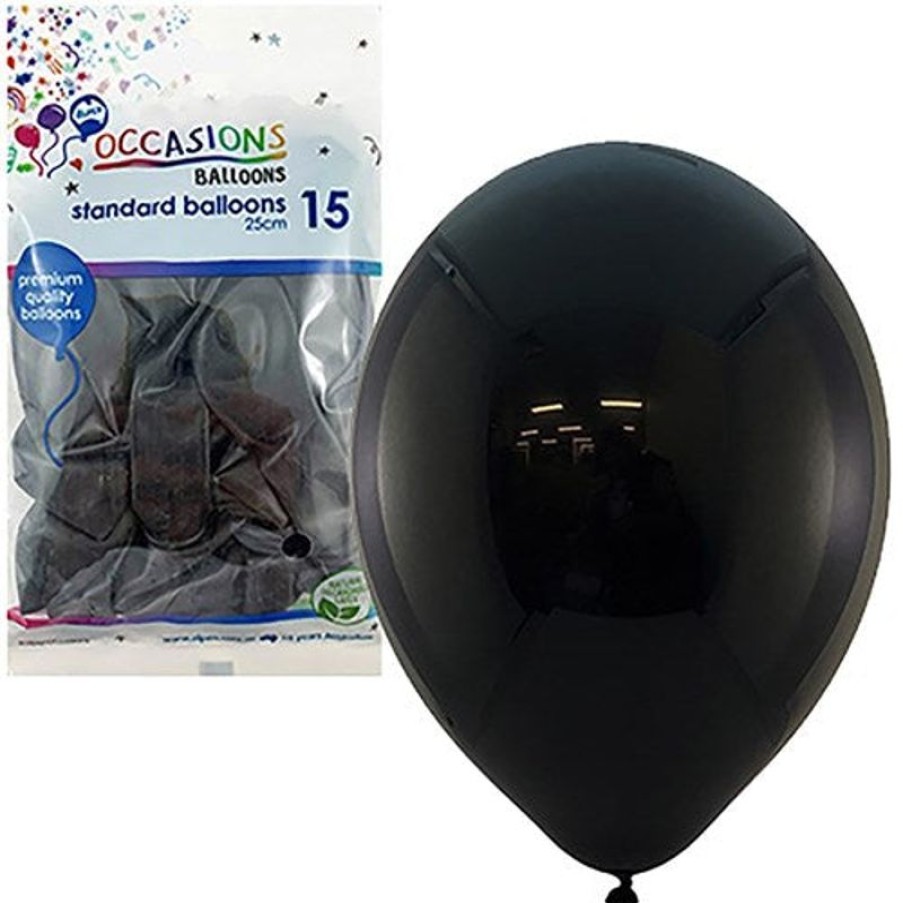 Telephones & Accessories | Alpen Alpen Balloons 25Cm Black Pack Of 15