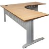 Office Furniture | RapidLine Rapidline Rapid Span Corner Workstation 1500/1500W X 700D X 730Mmh Beech/Silver