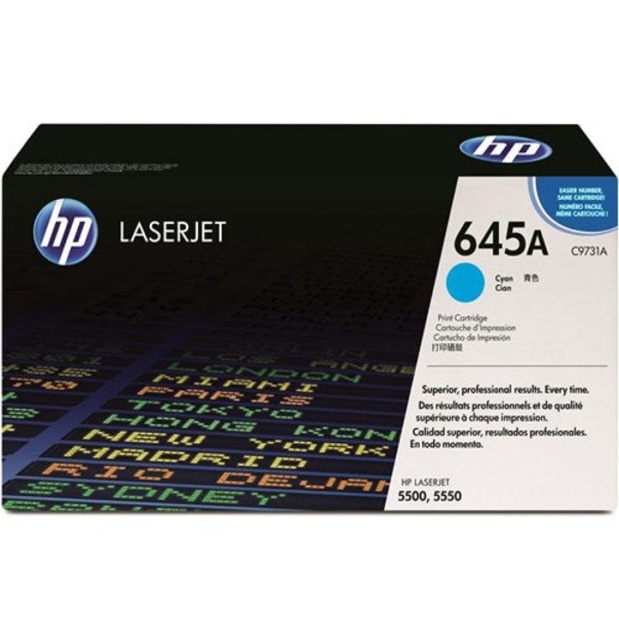 Toner | HP Hp 645A Laserjet Toner Cartridge Cyan C9731A