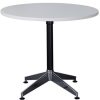 Office Furniture | RapidLine Rapidline Typhoon Round Table 900D X 730Mmh White Top Black Base