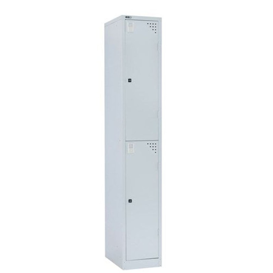 Storage | GO Rapidline Go Locker 2 Door 380W X 455D X 1830Mmh Silver Grey