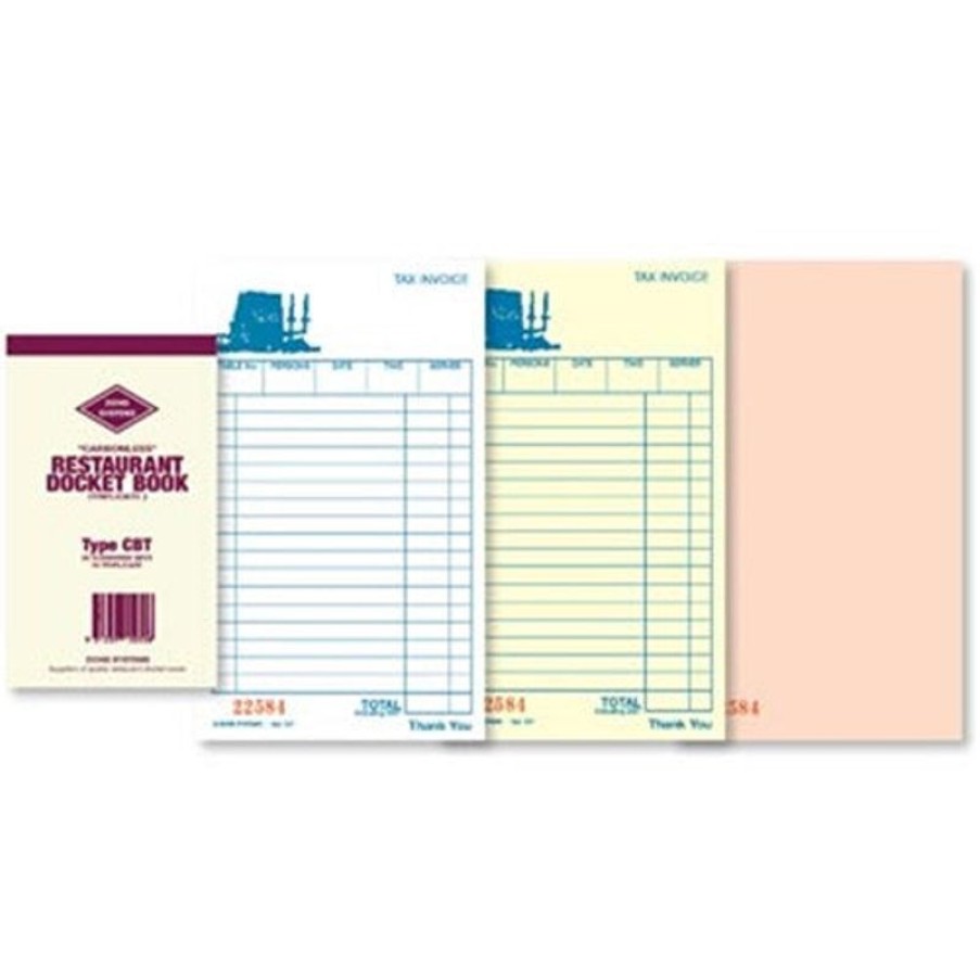 Business Books | Zions Zions Cbt Docket Book Triplicate Carbonless 170X100Mm 25 Sets