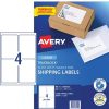 Telephones & Accessories | Avery Avery Shipping Laser & Inkjet White L7169 99.1X139Mm 4Up 400 Labels 100 Sheets