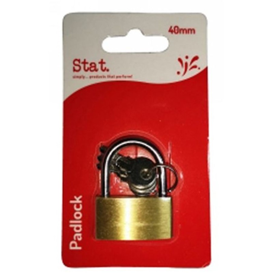 I.D & Security | Stat Stat Brass Padlock 40Mm