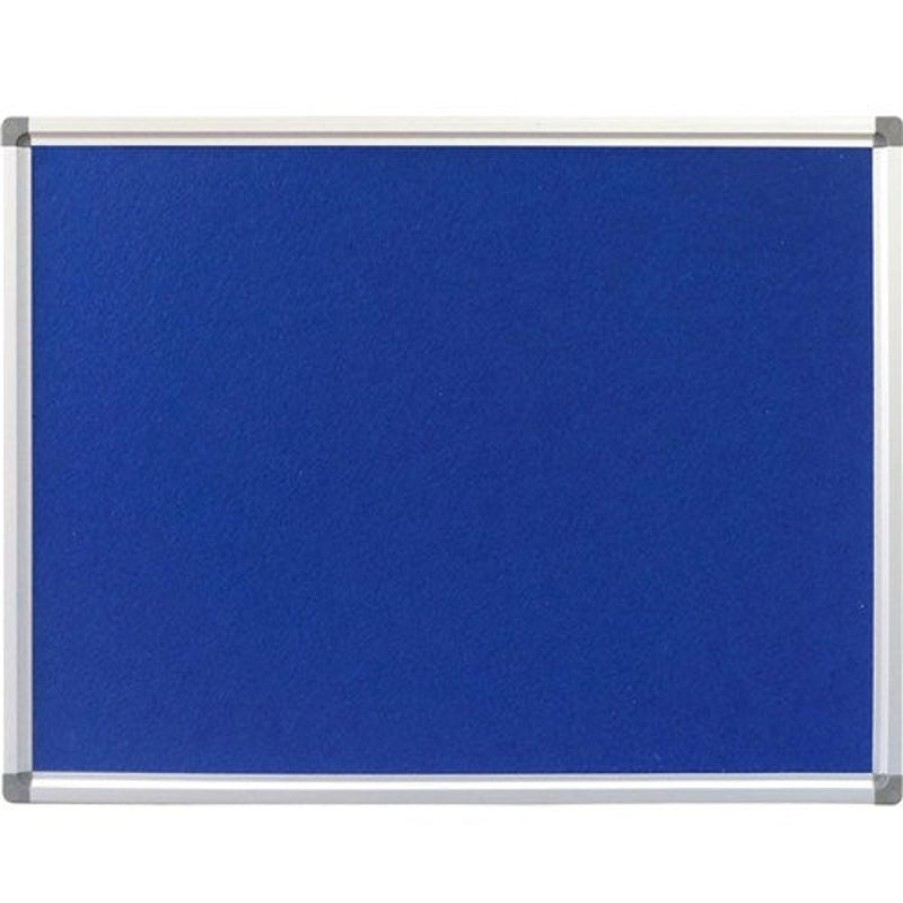 Whiteboards & Memo Boards | RapidLine Rapidline Pinboard 1500W X 15D X 900Mmh Blue Felt Aluminium Frame