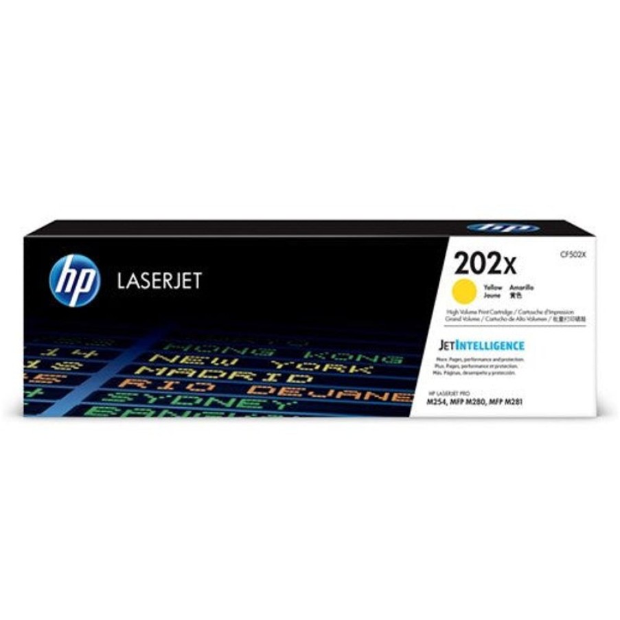 Toner | HP Hp 202X Laserjet Toner Cartridge High Yield Yellow Cf502X