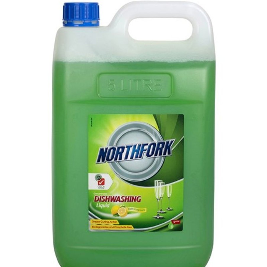 Cleaning & Safety/Kitchen | Northfork Northfork Geca Dishwashing Liquid Fresh Lemon Scent 5 Litres