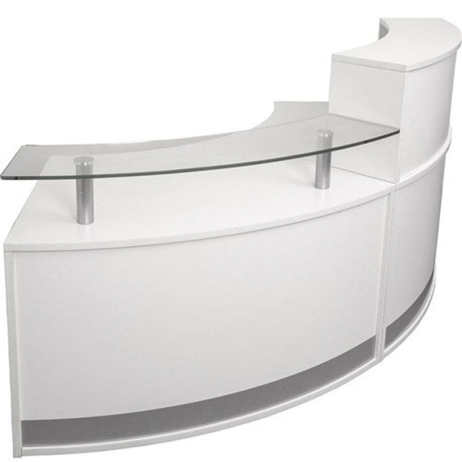 Office Furniture | RapidLine Rapidline Modular Reception Counter 1339W X 872D X 1160Mmh White