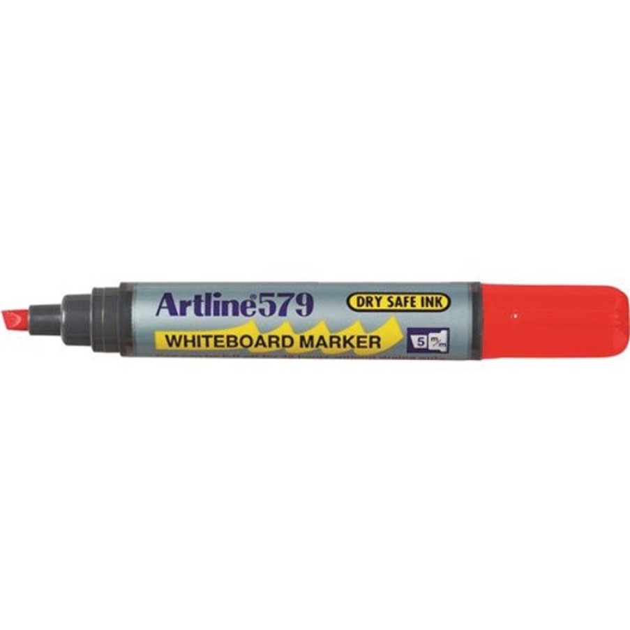 Telephones & Accessories | Artline Artline 579 Whiteboard Marker Chisel 2-5Mm Red Box12