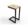 Office Furniture | RapidLine Rapidline Eternity Side Table 300W X 400D X 600Mmh Oak Top Black Base