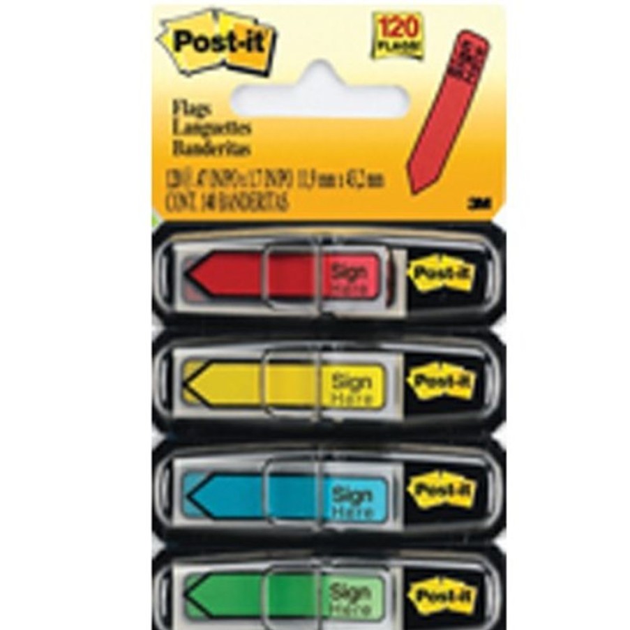 Notes & Flags | Post-It Post-It 684-Sh Arrow Flags 12X45Mm Sign Here Assorted Pack Of 120