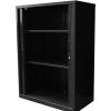 Storage | GO Rapidline Go Tambour Door Cupboard Includes 2 Shelves 900W X 473D X 1200Mmh Black