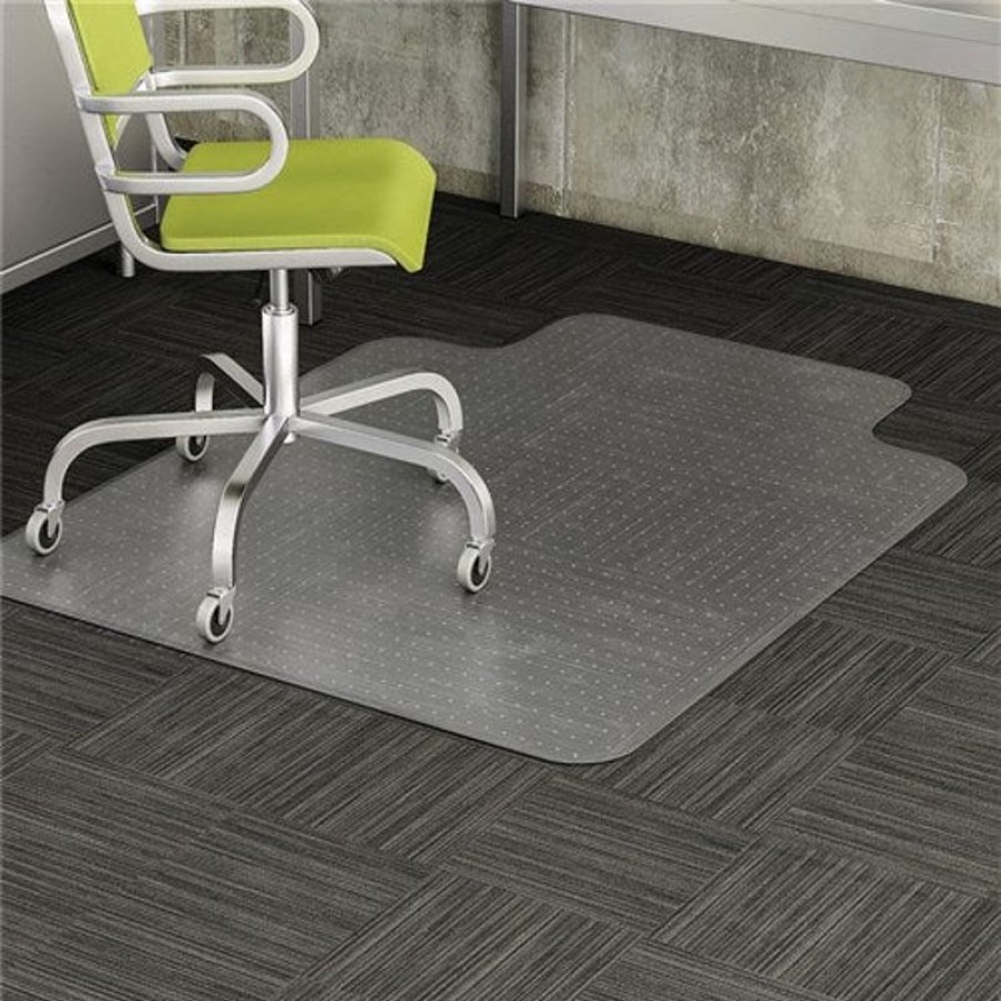 Chairs & Accessories | Marbig Marbig Duramat Chair Mat Notched Based For Low Pile Carpet 115 X 134Cm Clear