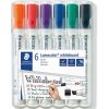 Markers & Highlighters | Staedtler Staedtler 351B Lumocolor Whiteboard Marker Chisel 2-5Mm Assorted Wallet Of 6