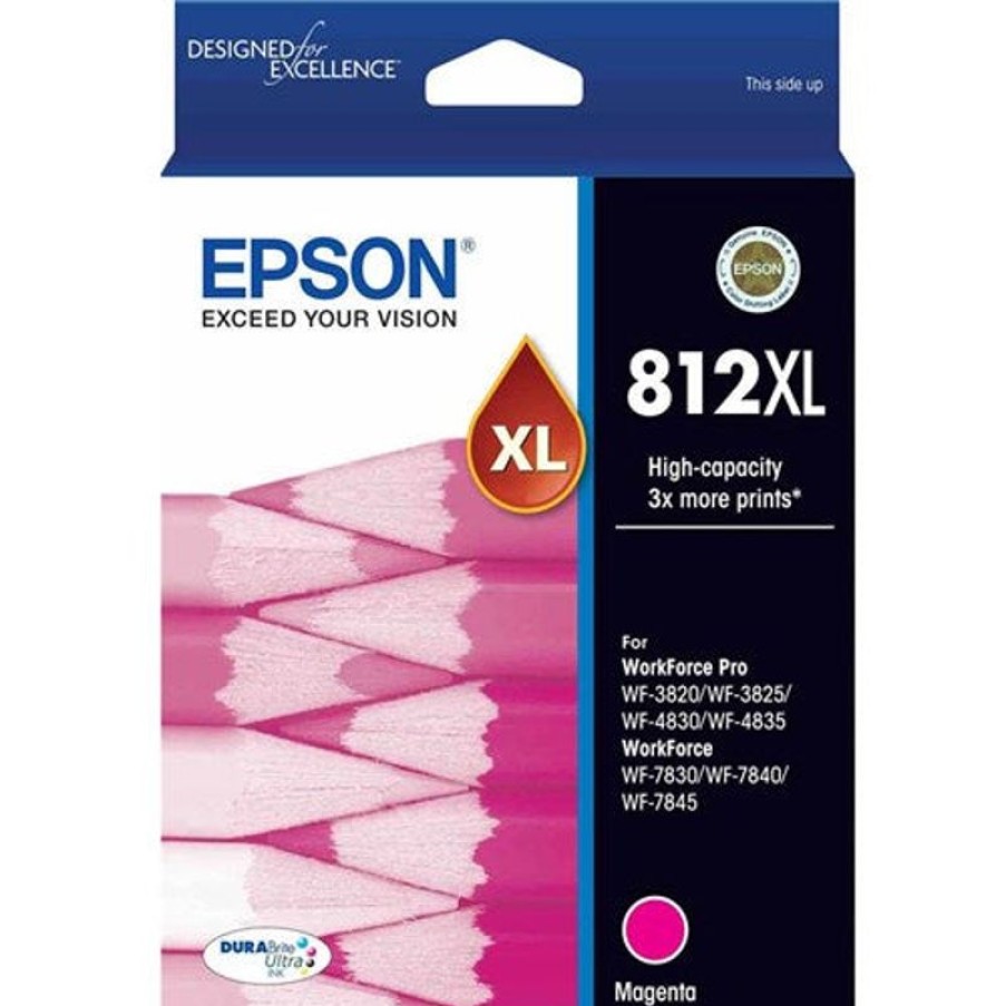 Toner | Epson Epson 812Xl Durabrite Ultra Ink Cartridge High Capacity Magenta