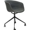 Chairs & Accessories | RapidLine Rapidline Focal Tub Visitor Chair 4 Star Base With Castors Charcoal Ash Fabric Upholstery