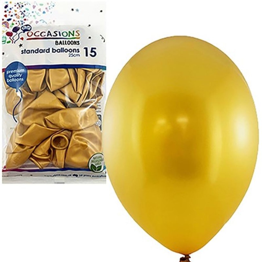 Telephones & Accessories | Alpen Alpen Balloons 25Cm Gold Pack Of 15