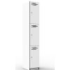 Storage | RapidLine Rapidline Infinity Melamine 3 Door Locker 305Wx455Dx1850Mmh White With Black Edging