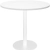 Office Furniture | RapidLine Rapidline Disc Base Round Table 900D X 755Mmh White Top White Base