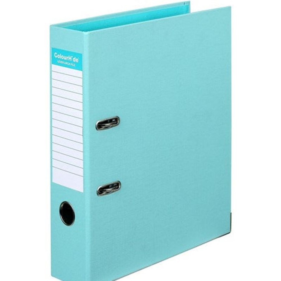 School Supplies/Art & Craft | Colourhide Colourhide Lever Arch Binder A4 70Mm Plastic Aqua