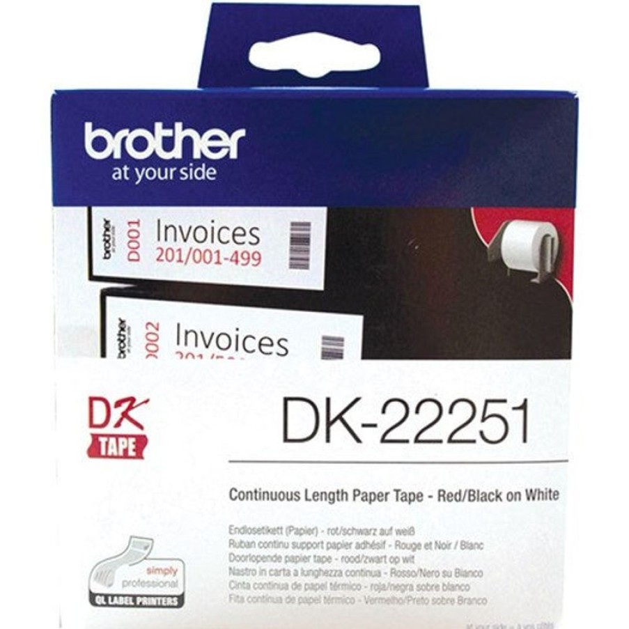 Telephones & Accessories | Brother Brother Dk-22251 Continuous Paper Tape 62Mm X 15.24M