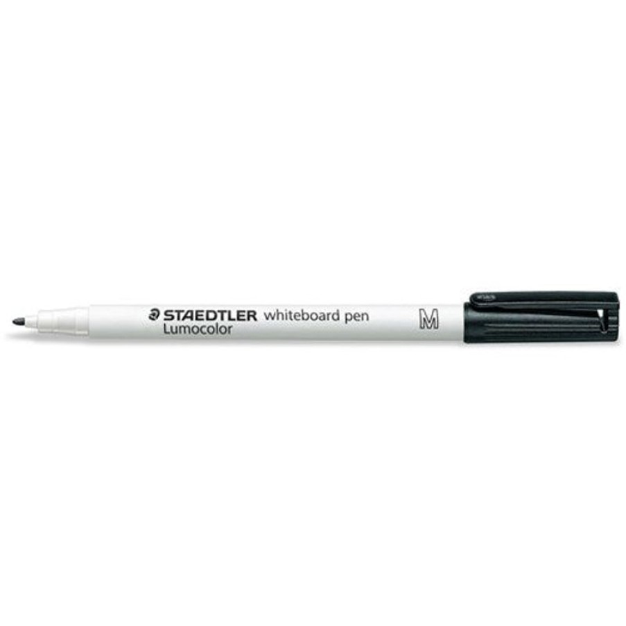 Markers & Highlighters | Staedtler Staedtler 301 Lumocolor Whiteboard Marker Bullet 1Mm Black Pack10