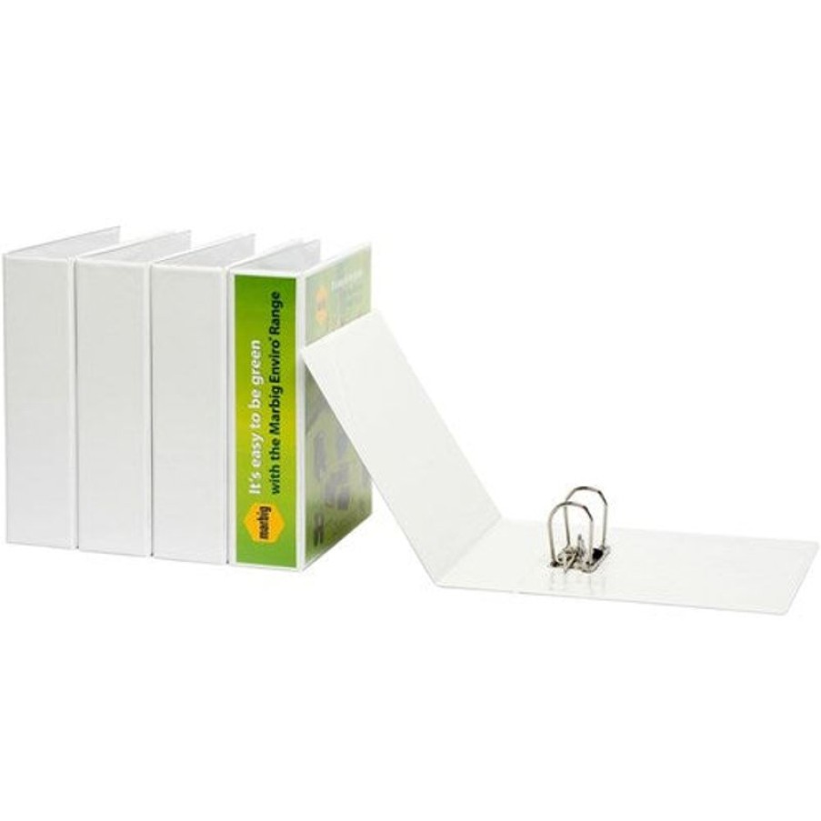 Binders & Folders | Marbig Marbig Enviro Insert Lever Arch Binder A4 75Mm White