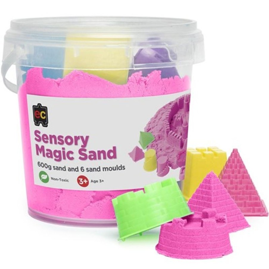 School Supplies/Art & Craft | EC Ec Sensory Magic Sand With Moulds 600G Tub Pink