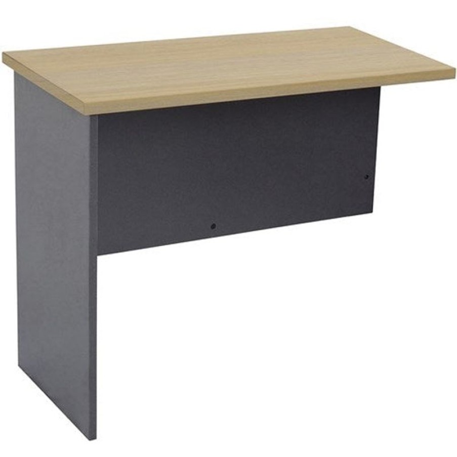 Office Furniture | RapidLine Rapidline Rapid Worker Return 900W X 450D X 730Mmh Oak And Ironstone