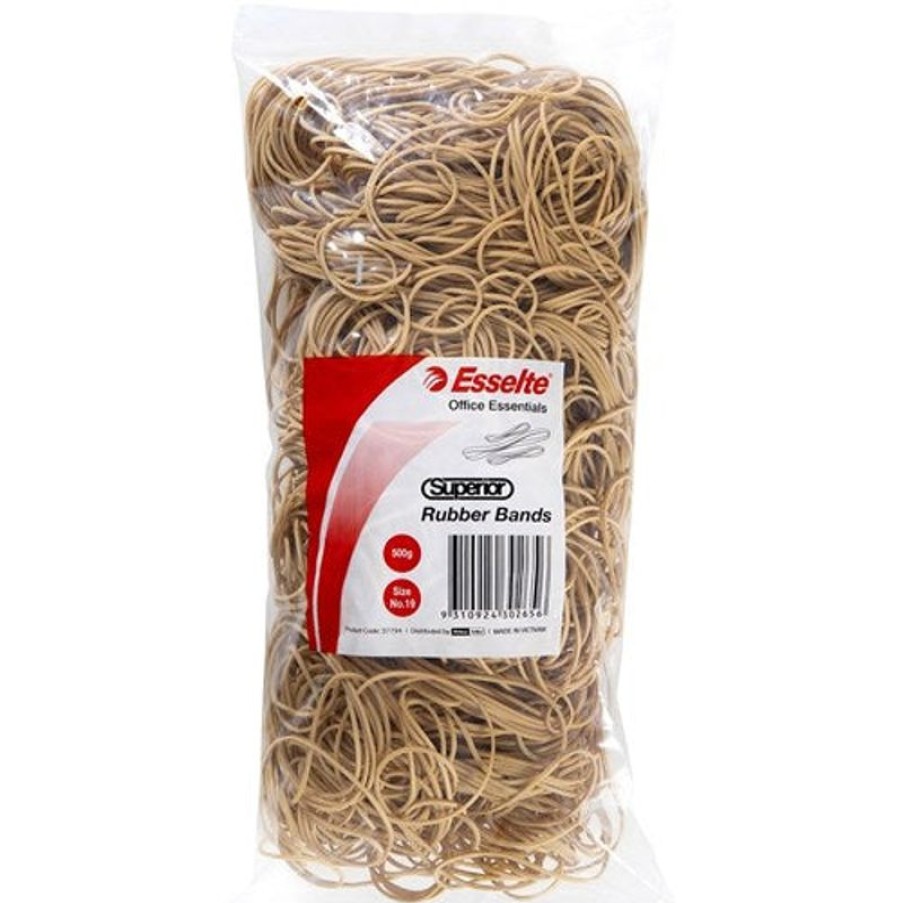 Clips & Fasteners | Esselte Esselte Superior Rubber Bands Size 19 Bag 500Gm