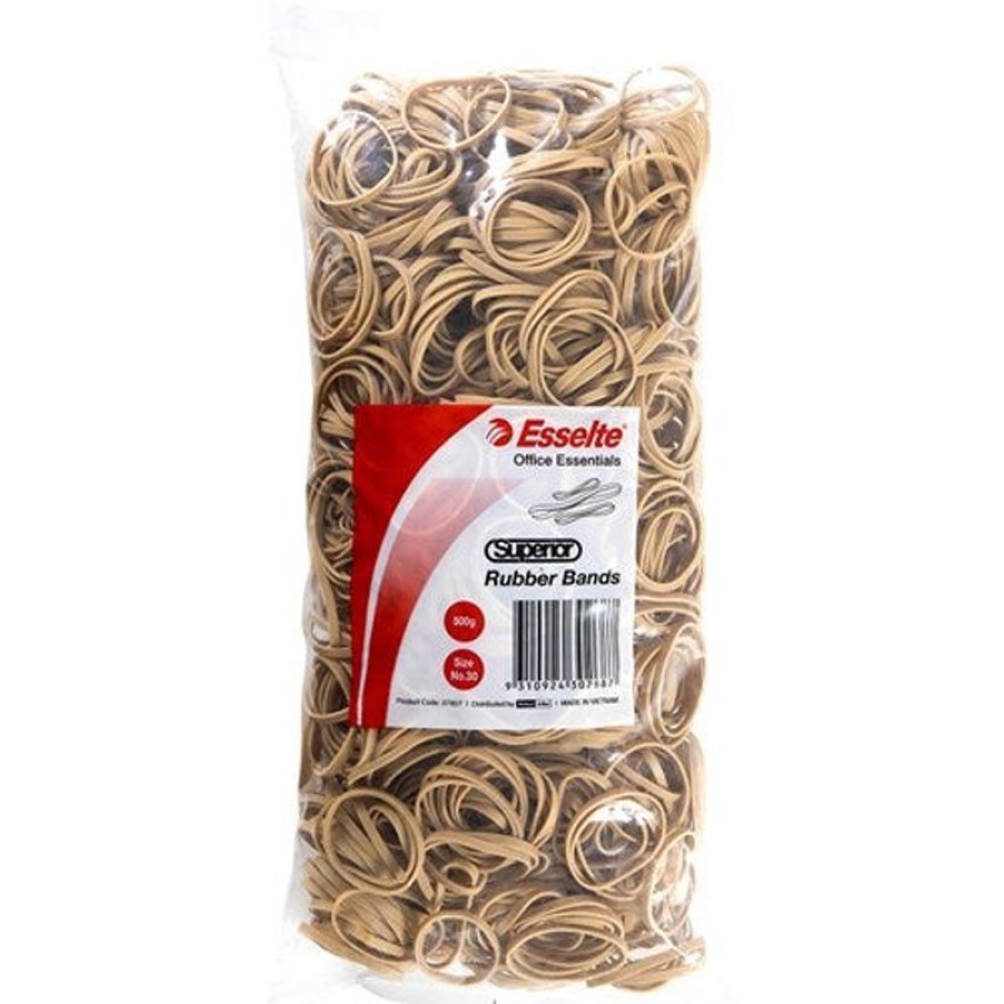 Clips & Fasteners | Esselte Esselte Superior Rubber Bands Size 30 Bag 500Gm