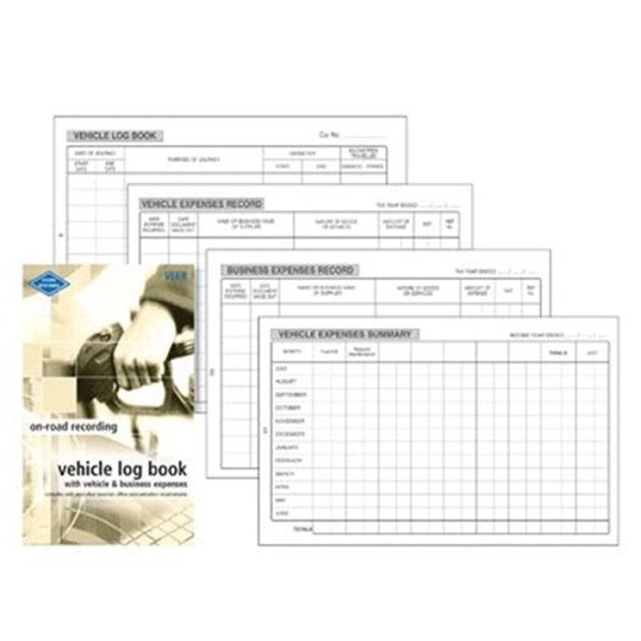 Business Books | Zions Zions Vler Pocket Vehicle Log Book & Expenses 180X110Mm 64 Page